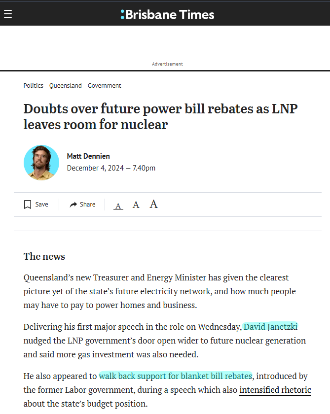 ChrisWhitingMP's tweet image. Energy rebates and half price Airtrain fares are great ways to support people who are doing it tough.   It’s disappointing to hear the LNP don’t plan to continue this relief.

#LNPCuts #costoflivingrelief #qldpol