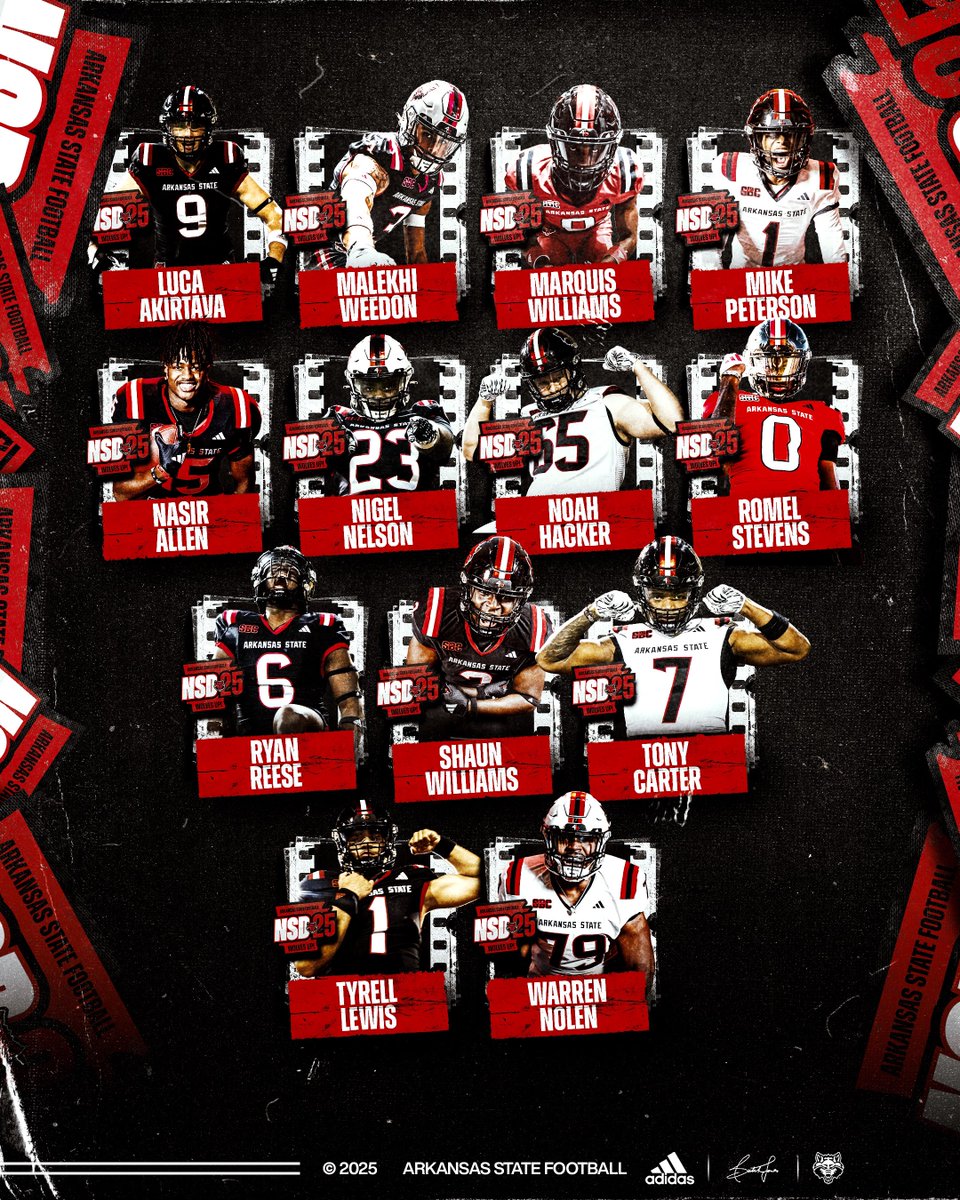 Introducing your Arkansas State Red Wolves Class of 2025!

#WolvesUp 🐺🤘🏻