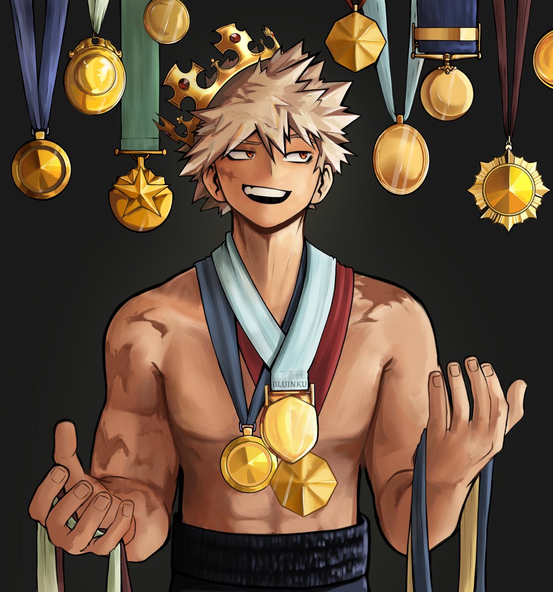 Bluinku23's tweet photo. 1st place? Are we really surprised? #Bakugo #BakugoKatsuki #mha #mhafanart #bakugofanart #GEMGD #mhapopularitypoll https://t.co/bhgj2XTSVn