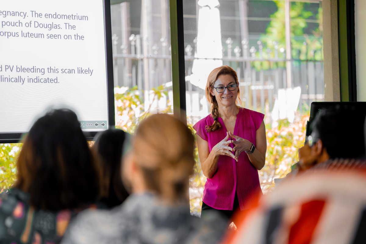 Today, our participants are diving into the world of Early Pregnancy Ultrasound – combining hands-on practice, case discussions, and expert-led lectures with the Alfred's Ultrasound Lead for Emergency Medicine, Dr Elissa Kennedy-Smith.

#AEAC #Earlypregnancy #Ultrasound #ACEM