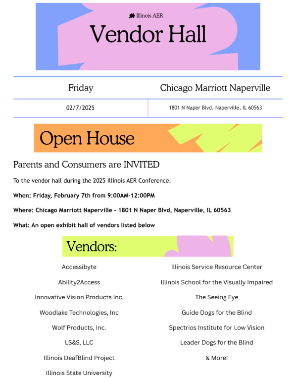 Check out what's going on in the Vendor Hall during the conference this year!