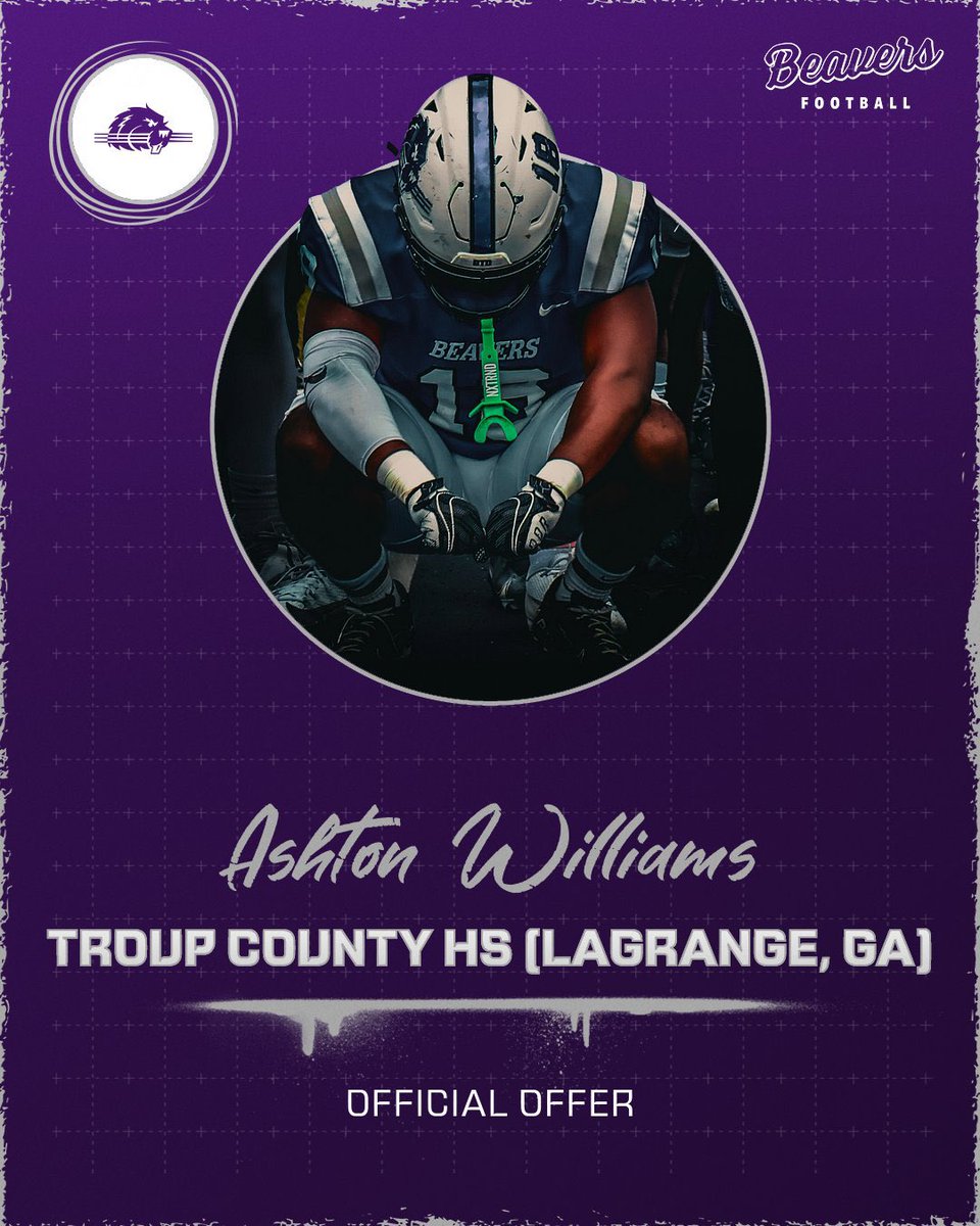 Ashtoncordae's tweet photo. #AGTG Blessed to receive an official offer from the University of Bluffton💜!  #BeaverNation😈🦫 @CoachMNardo @8manHS2college @BlufftonFB @RecruitGeorgia @PrepsAlabama00 @One11Recruiting @On3Recruits https://t.co/NaRGVPSMPE