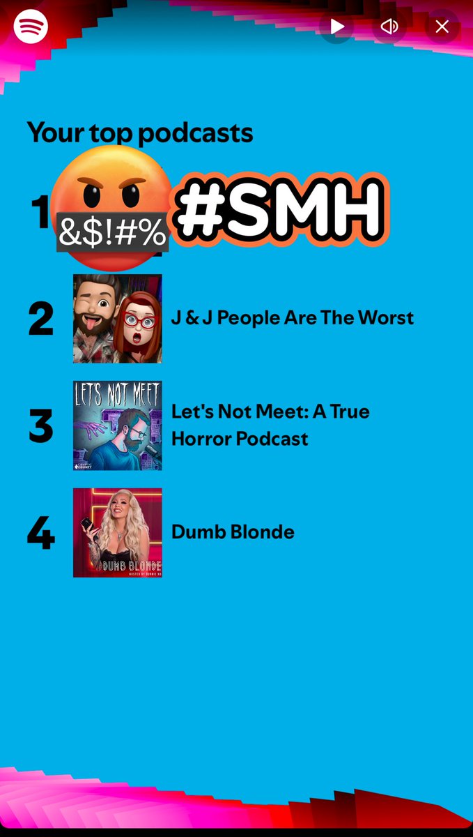 How is my own podcast <a href="/PPLRtheworstpod/">People Are the Worst Podcast</a> my 2nd place????

The first one I don’t support anymore because of their hateful words and followers.