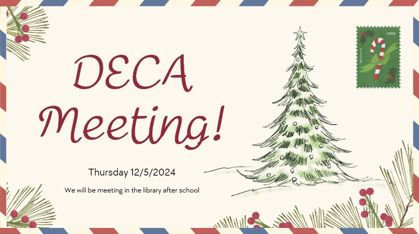 DECA members! Tomorrows meeting is so important because we are finalizing your choice of competition. Make sure you turn in your $10 for $10 money tomorrow as well. 
#DECA
