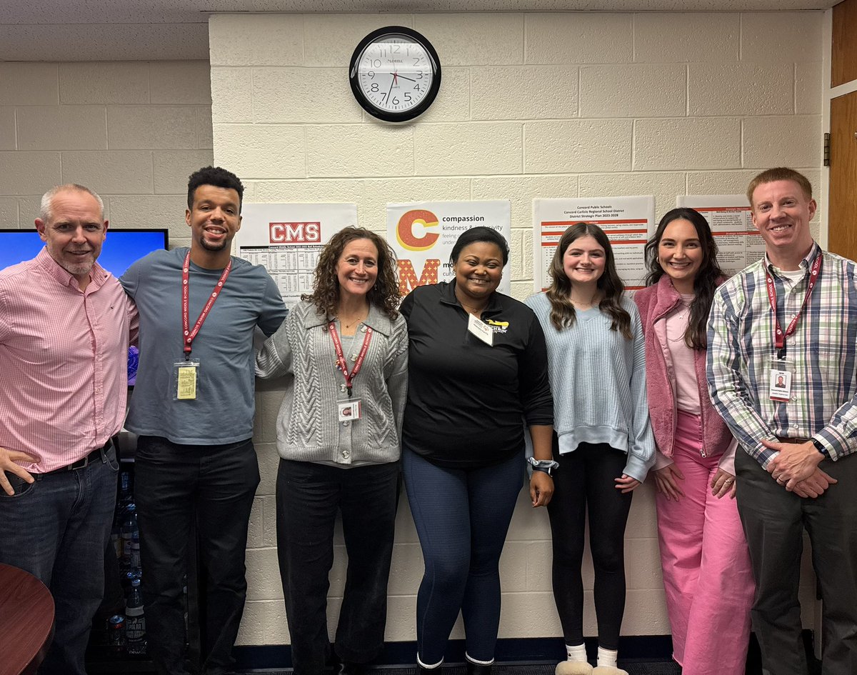 CMS_ConcordMA's tweet image. Today Makayla Parris, Manager of Inclusive Schools of Unified Sports came to officially name Concord Middle School as a Unified Champion School! Pictured is also the Unified Student 8th grade leader, and the two Unified basketball coaches.