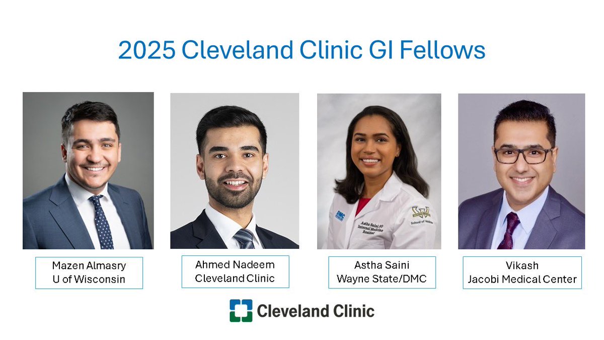 Jean-Paul Achkar (@jpachkarmd) on Twitter photo Congratulations to a superstar cast of residents who matched to GI fellowship training at Cleveland Clinic! <a href="/CCF_GIFellows/">CCF GI Fellowship</a> <a href="/FnuVikash/">Fnu Vikash, MD</a> <a href="/AhmedNadeemMD/">Ahmed Nadeem</a> <a href="/AsthaSainiDO/">Astha Saini-Goeman</a> <a href="/MazenAlmasry4/">Mazen Almasry, MD</a> <a href="/Natalie_Farha/">Natalie Farha</a> <a href="/TausifSidMD/">Mohamed Tausif Siddiqui, MD</a> <a href="/mattie_md/">Mattie White, MD</a> <a href="/Chatterjee_MD/">Arjun Chatterjee</a> <a href="/AbdulAhmedMD/">Abdul Ahmed, MD</a> <a href="/tqaziMD/">Taha Qazi</a> <a href="/Ari_G_MD/">Ari Garber MD, EdD</a> <a href="/CCF_IMCHIEFS/">Cleveland Clinic IM</a> Congratulations to a superstar cast of residents who matched to GI fellowship training at Cleveland Clinic! <a href="/CCF_GIFellows/">CCF GI Fellowship</a> <a href="/FnuVikash/">Fnu Vikash, MD</a> <a href="/AhmedNadeemMD/">Ahmed Nadeem</a> <a href="/AsthaSainiDO/">Astha Saini-Goeman</a> <a href="/MazenAlmasry4/">Mazen Almasry, MD</a> <a href="/Natalie_Farha/">Natalie Farha</a> <a href="/TausifSidMD/">Mohamed Tausif Siddiqui, MD</a> <a href="/mattie_md/">Mattie White, MD</a> <a href="/Chatterjee_MD/">Arjun Chatterjee</a> <a href="/AbdulAhmedMD/">Abdul Ahmed, MD</a> <a href="/tqaziMD/">Taha Qazi</a> <a href="/Ari_G_MD/">Ari Garber MD, EdD</a> <a href="/CCF_IMCHIEFS/">Cleveland Clinic IM</a>