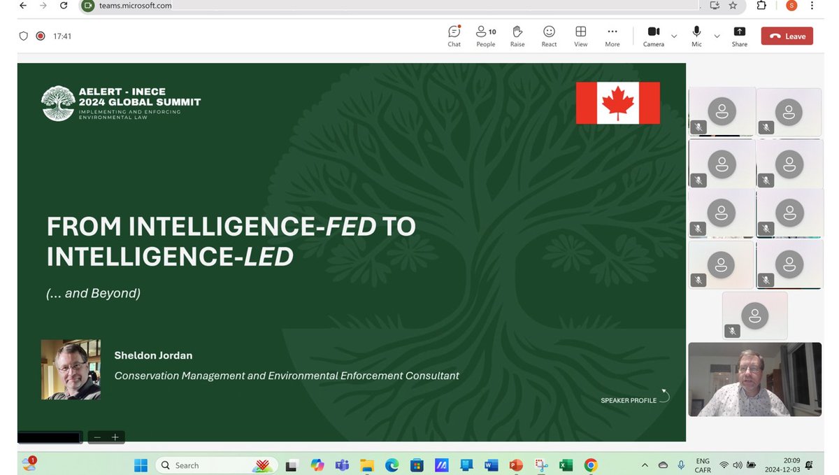 🇦🇺 has great people working to ensure envi laws are upheld. Pleased to be invited to present (virtually) to the Canberra analysis team at  <a href="/DCCEEW/">DCCEEW</a> on lessons learned integrating  #intell into #ops and #policy.

 Always enjoyable spending time sharing with frontline professionals.