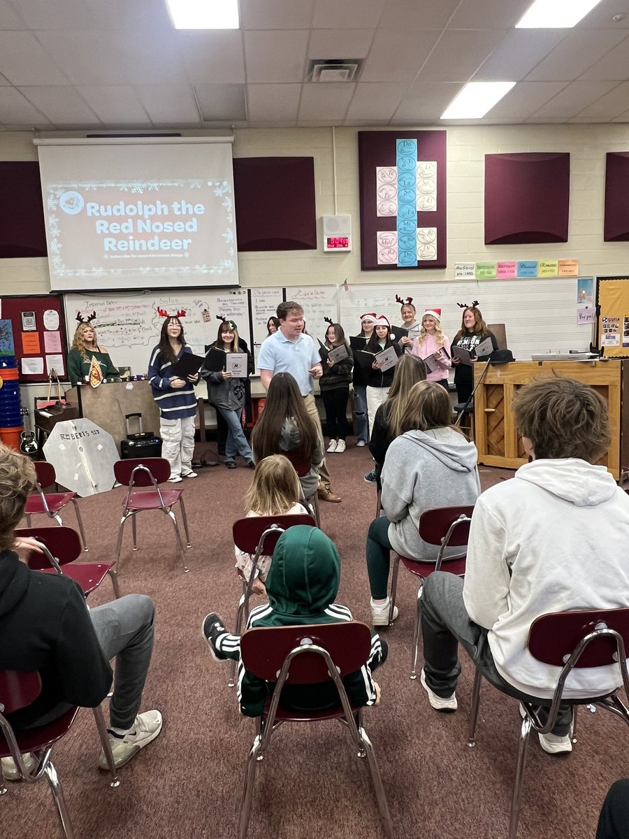 Thank you Mr. Robert’s and Riverdale Singers for leading Christmas music time for our preschoolers today!!! We had a blast and you all were AWESOME!!