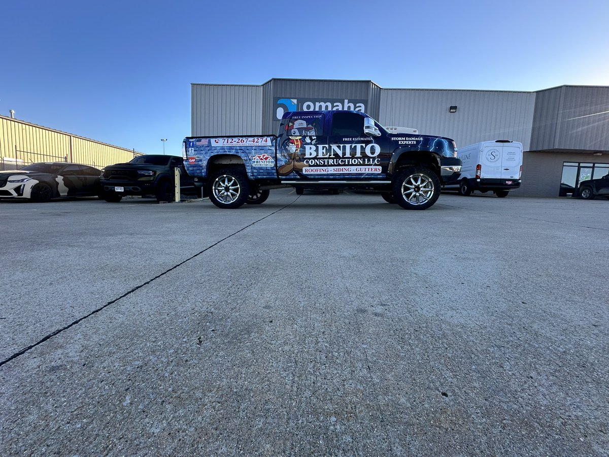 Truck wrap roofing in omaha