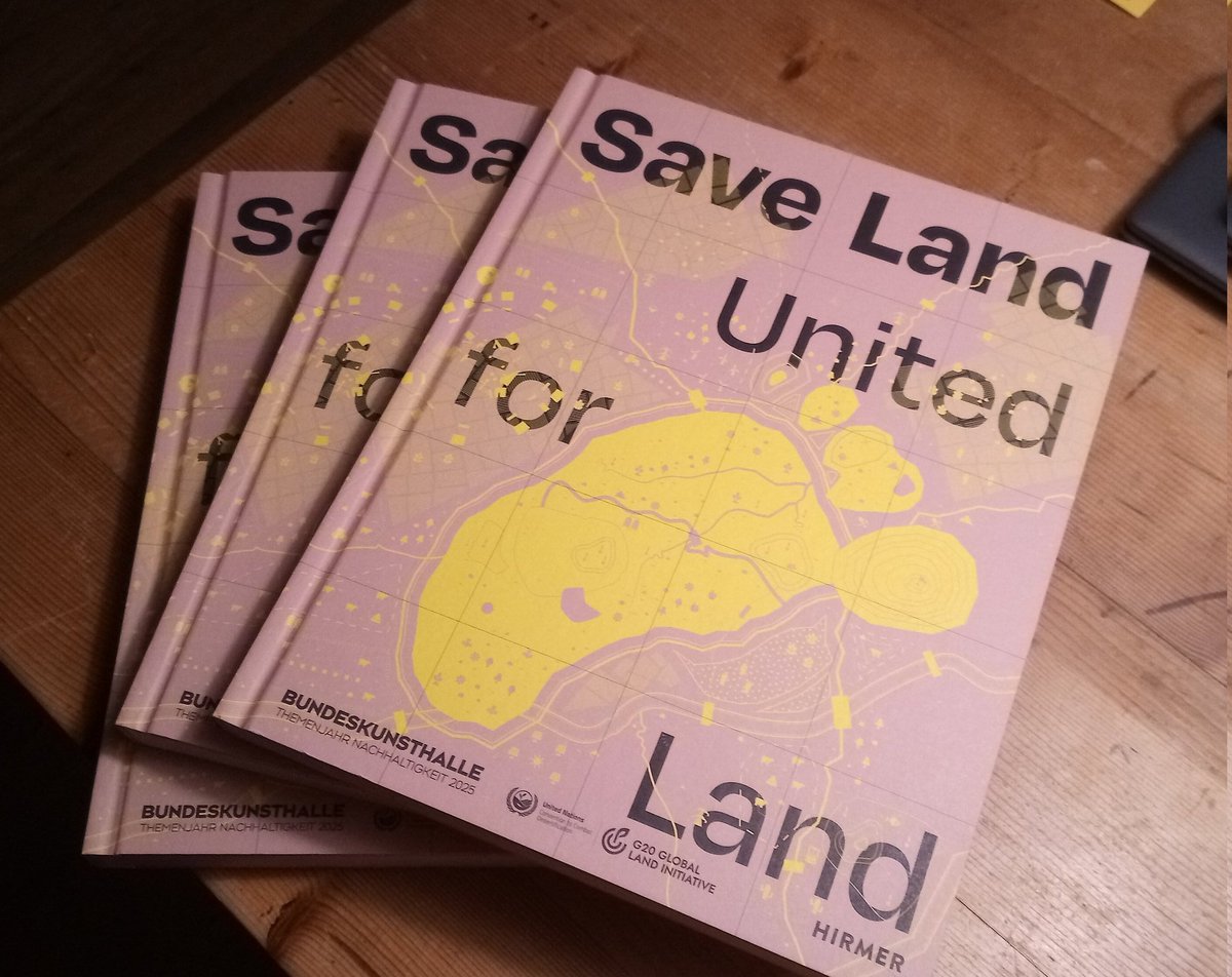 The catalogue for our new exhibition arrived! "Save Land" is opening tomorrow at 7 pm <a href="/bundeskunsthall/">BUNDESKUNSTHALLE</a>! saveland.art 
#saveland <a href="/UNCCD/">UN Land and Drought</a> #landrestoration
