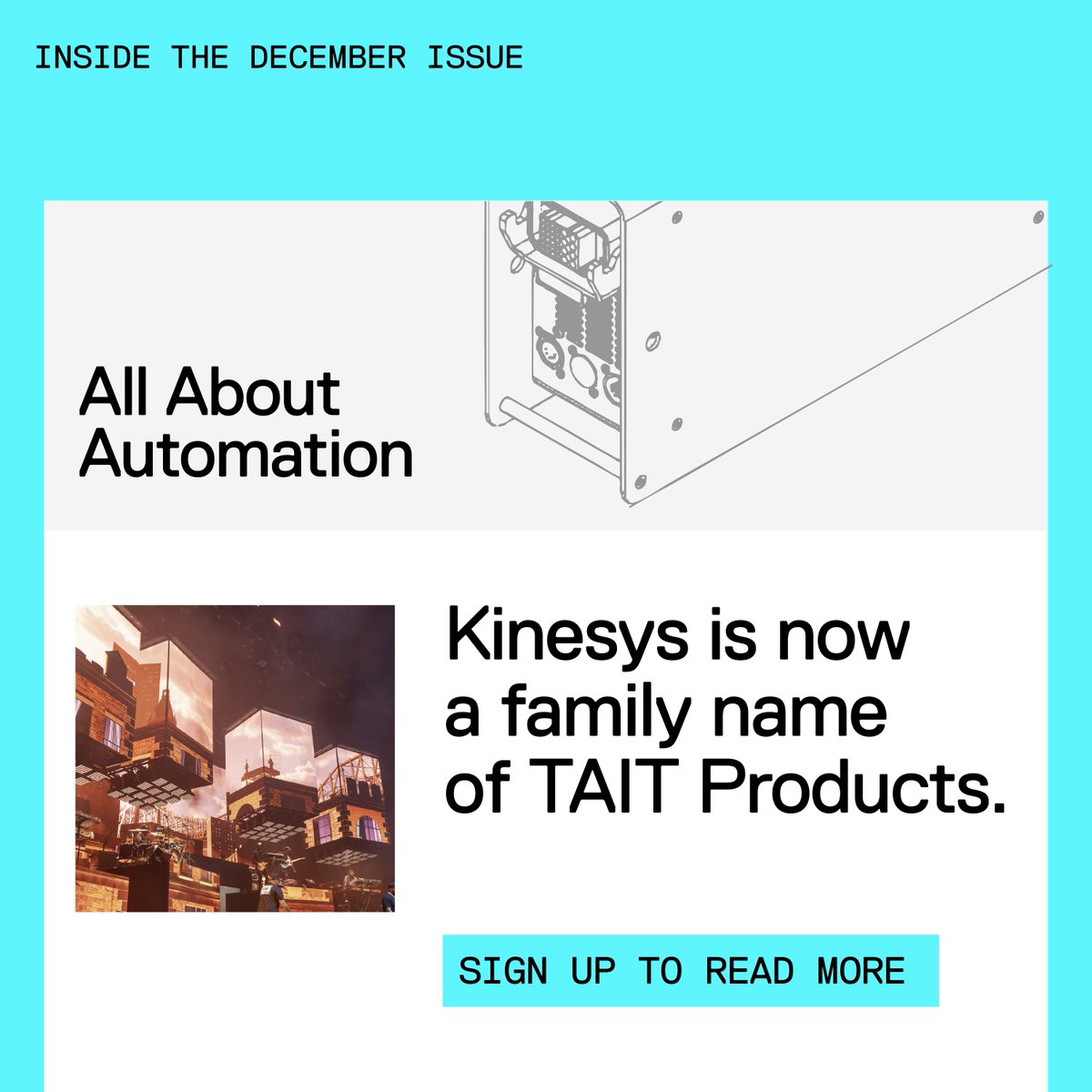 taitproducts's tweet photo. Stay informed with the latest news, events, and training updates by subscribing the all-new All Things Automation newsletter. In December issue: Learn how Kinesys has become a family name of TAIT Products &amp; explore our enhanced training opportunities - https://t.co/PBO2sIPSlJ https://t.co/crHeupUZX0