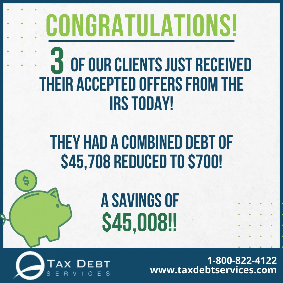TaxDebtServices's tweet photo. #taxdebtservices #taxdebt #resolvetaxdebt #freshstart #IRS #taxes #taxhelp #irscollections #taxprofessional #banklevy #banklevies #IRSpaymentplan #wagegarnishments #taxliens #compliancecheck #taxfiling https://t.co/tYJOx4MO6A