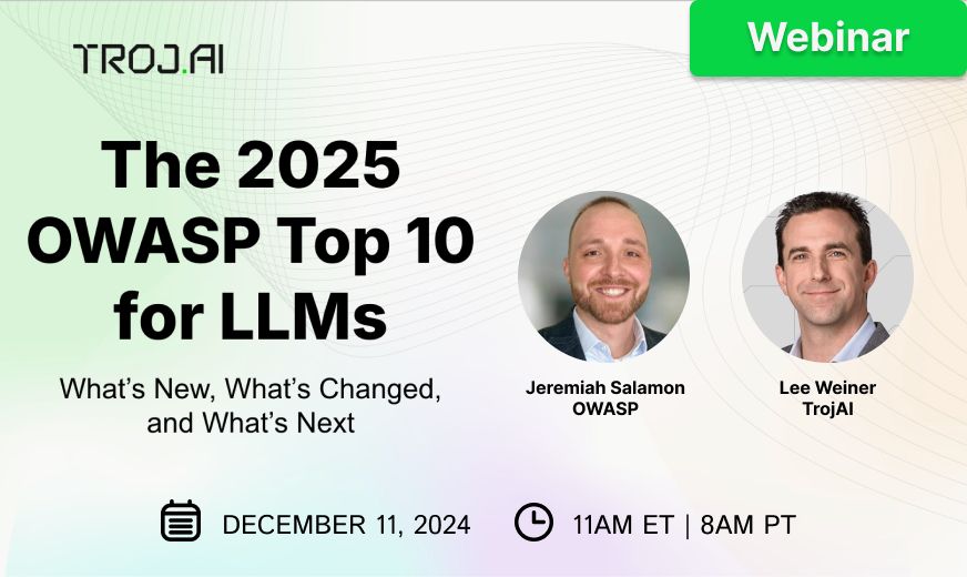 Webinar Alert! 📣 𝗧𝗵𝗲 𝟮𝟬𝟮𝟱 𝗢𝗪𝗔𝗦𝗣 𝗧𝗼𝗽 𝟭𝟬 𝗳𝗼𝗿 𝗟𝗟𝗠𝘀: 𝘞𝘩𝘢𝘵'𝘴 𝘕𝘦𝘸, 𝘞𝘩𝘢𝘵'𝘴 𝘊𝘩𝘢𝘯𝘨𝘦𝘥, 𝘢𝘯𝘥 𝘞𝘩𝘢𝘵'𝘴 𝘕𝘦𝘹𝘵 Hope to see you there! us06web.zoom.us/webinar/regist… #AISecurity #CISO #CIO #Cybersecurity