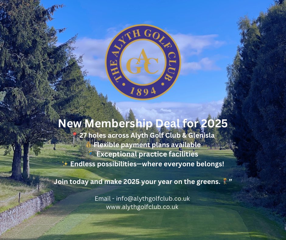 Thinking about joining our club for 2025
Prices for Full Membership start at £719