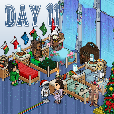 🎁11th Day of Christmas GIVEAWAY! 🎁
Enter to win a festive room filled with furni, rares &amp; coins! 🎅
- Follow <a href="/HabboQuestsWeb/">HabboQuests.co</a>
- Register on HabboQuests.co
- Repost &amp; like
- Tag a friend or us!

Check out our Discord for more daily giveaways! discord.gg/habboquests