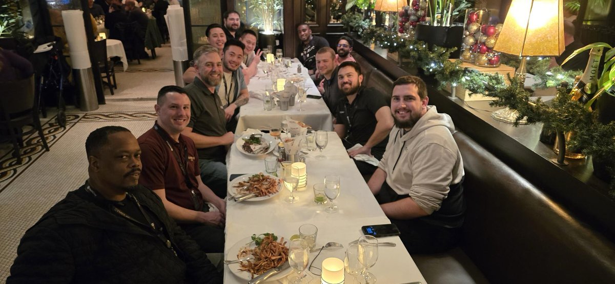 ConsultwithCase's tweet photo. Our team out at AWS reInvent had a group dinner last night. They had a great time catching up after sessions from the first two days! Looking forward to continued learning through the rest of the week!
#AWSreInvent https://t.co/Z7YdaLtS2p