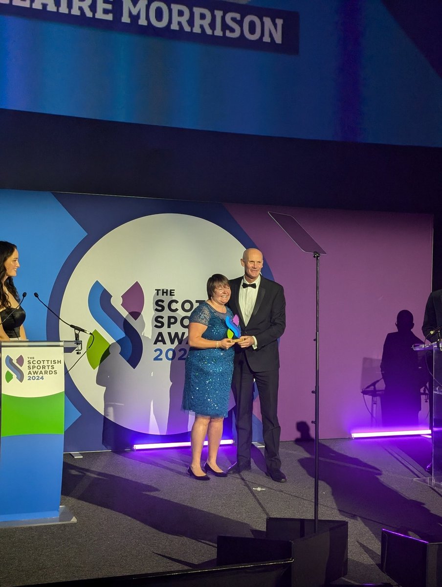 #ScottishSportsAwards24 | Coach of the Year 🏆

It's a brilliant win for Claire Morrison.    

What a contribution Claire has made to the sport of Boccia and what a year it has been for her! Not a dry eye in the house. 
 #CelebrateSport