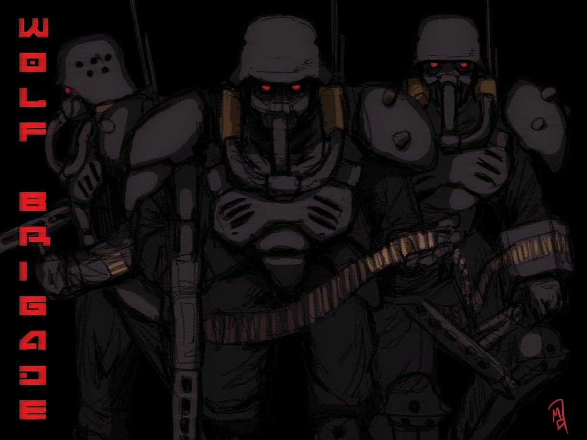 machine_devl's tweet photo. Wolf Brigade sketch #jinroh https://t.co/1BrJbKhlil