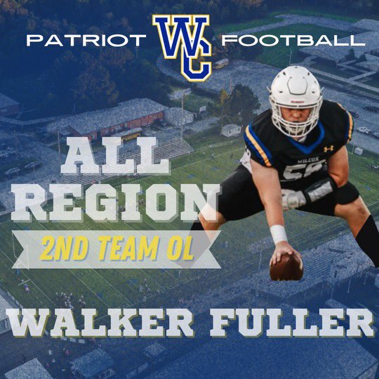 Congratulations to 2nd Team All Region Offensive Lineman Walker Fuller!
Walker anchored the line at both center and guard, grading out at 87 for the season.
Photo credit <a href="/zeke_best/">Zeke Best</a> 
Graphic credit <a href="/elijah_stowe/">elijah stowe</a>