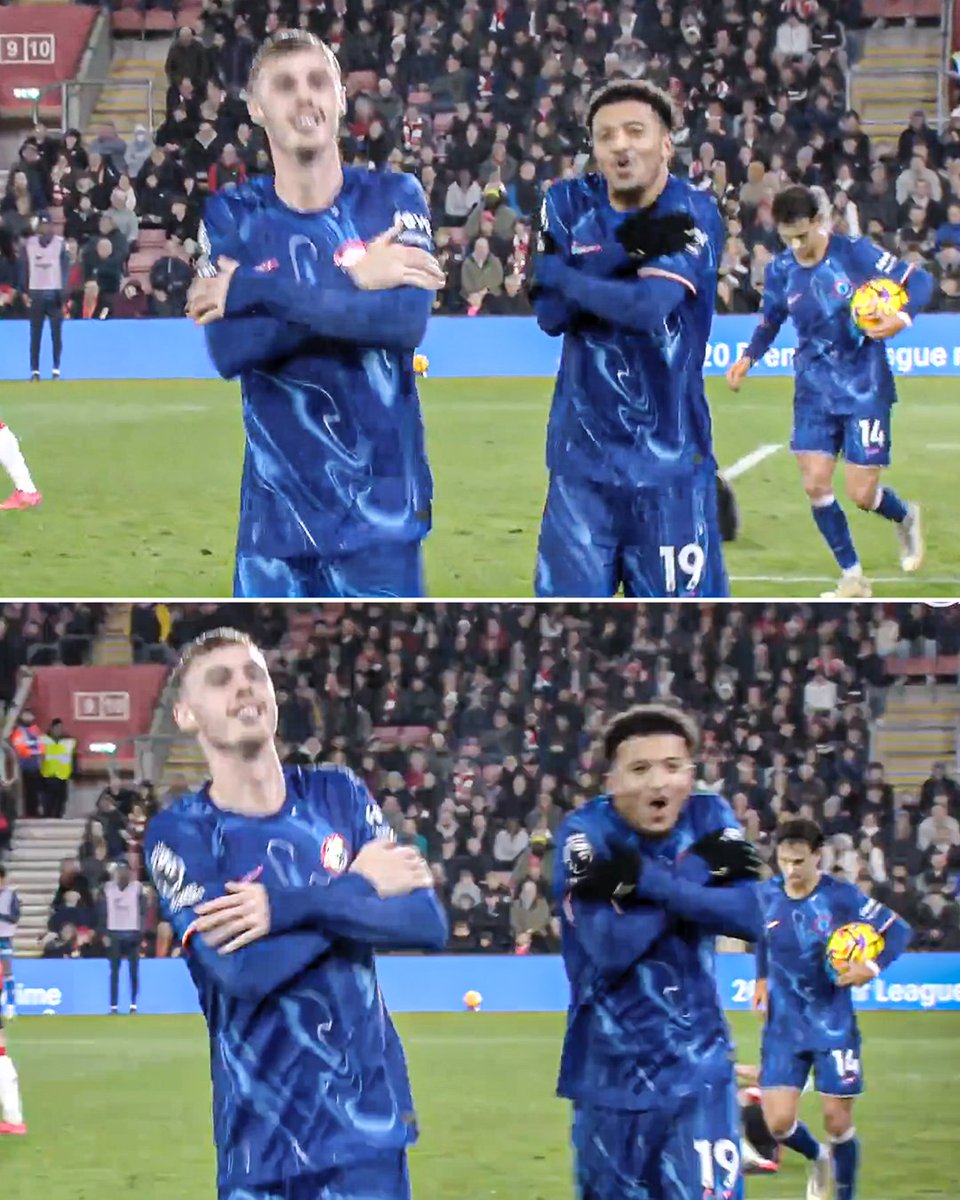 Jadon Sancho might’ve enjoyed Cole Palmer’s celebration more than Cole himself 😂