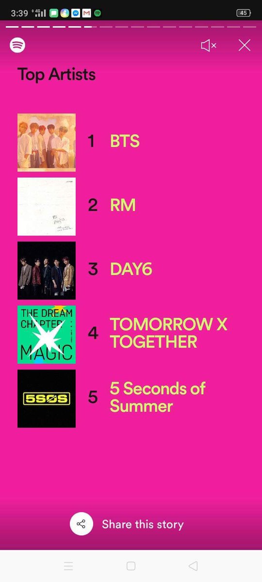 karzabrah's tweet photo. @BTS_twt 2019 #SpotifyWrapped 

i forgot to take a screenshot of the actual stats for 2019 but at least the 2019 top songs playlist is still in my library 😌 https://t.co/jHhgg4zt3X