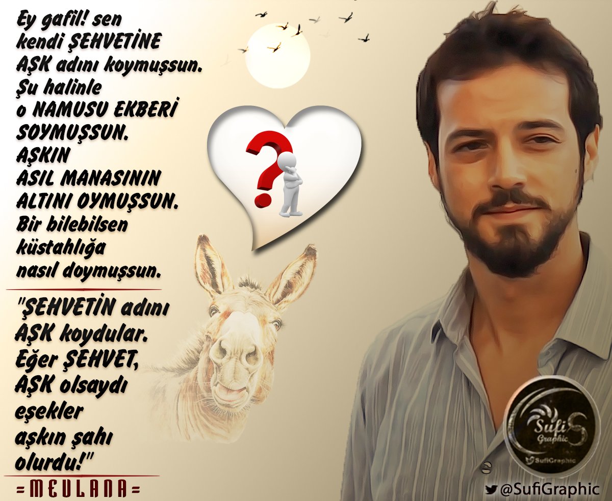 SufiGraphic's tweet photo. #Aşk #Şehvet #Sevgi #Nefs #Eşek #Heva #Mevlana #Mesnevi #Sufi #Tasavvuf #KızılGoncalar #MertYazıcıoğlu @merttyazicioglu @Kizil_goncalar AŞK ve ŞEHVET https://t.co/04KfHn12c9