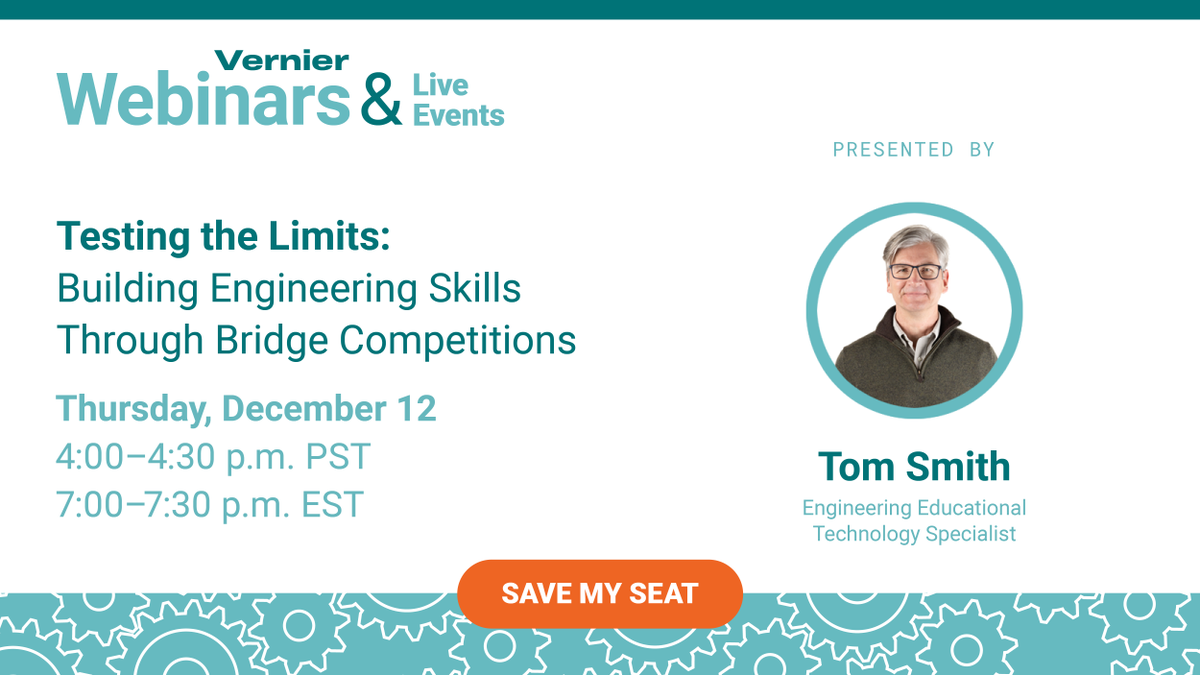 VernierST's tweet image. Get ready for bridge building competition season! Join us to explore how the Go Direct® Structures and Materials Tester can help students evaluate and improve their designs. Perfect for engineering and physics educators! inspire.vernier.com/bridge-buildin… #ITeachPhysics #STEMed