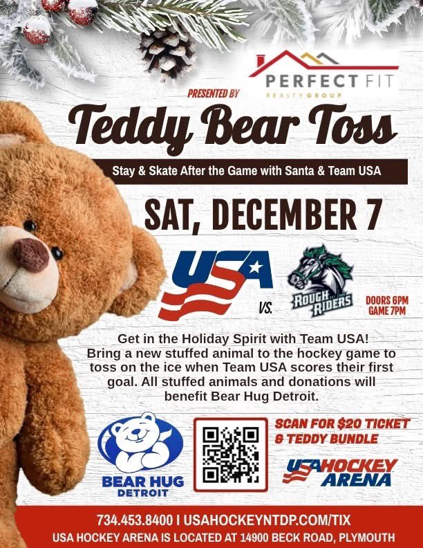 BearHugDetroit's tweet photo. Come see us at this awesome event on Saturday!!! We would love to see how many of you throw bears on the ice!!! https://t.co/XvJhIo0TIb