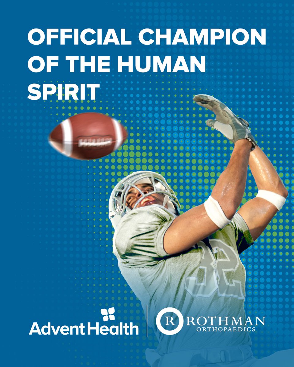 AdventHealth and Rothman Orthopaedics are committed to keeping you active. Proud partners of Apopka High School athletics and the Apopka community, Rothman Orthopaedics and AdventHealth celebrate the Champions of the Human Spirit in all of us.