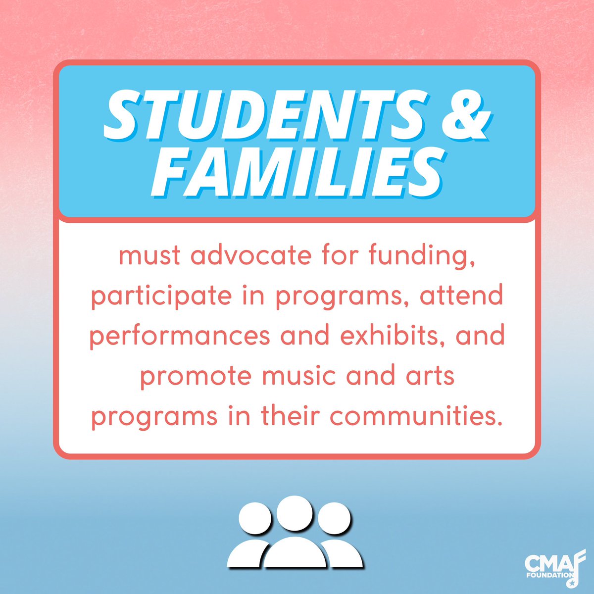 cmafoundation's tweet photo. As we reflect back on 2024, we’re incredibly proud to have released the results of our multi-year State of the Arts assessment in “Face the Music: A Case Study for Expanding Music and Arts Education in Schools.” 📚
Learn more using the link in bio!
#MusicEducation #CMAF https://t.co/qDbBENW4zi