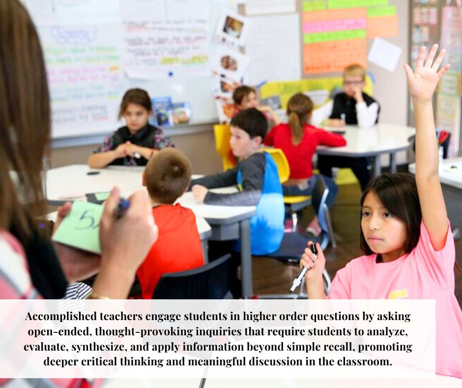 RISDVanguard's tweet image. #AccomplishedTeaching isn&apos;t just about delivering content—it&apos;s about inspiring curiosity. When students ask higher-order questions, it shows deep engagement and critical thinking. We want students to inquire, explore, and challenge the material on their own. #RISDExcellence #NBCT