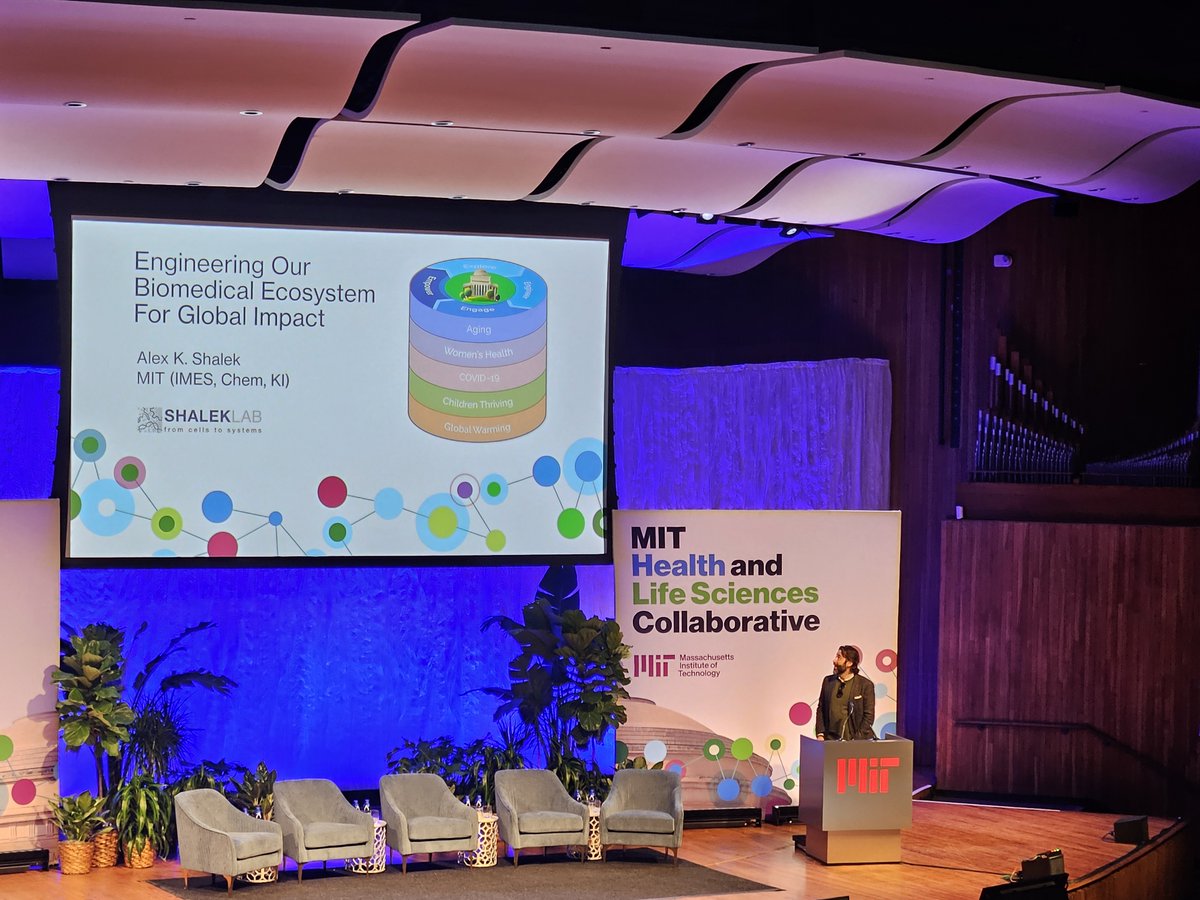 ChemistryMIT's tweet photo. J. W. Kieckhefer Professor Alex K. Shalek, the Director of @MIT_IMES, presented a talk this afternoon at the MIT Health and Life Sciences Collaborative. #MITHLSC https://t.co/ffQKiZFYft