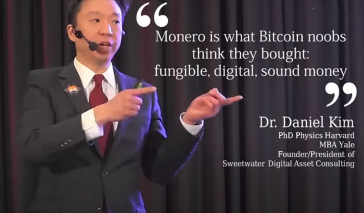 VictorMoneroXMR's tweet photo. @unusual_whales Monero (XMR) is better money than Bitcoin. 

It's actually fungible, private, and has low fees.

It's what Bitcoin was supposed to be. https://t.co/FP3Z54Douv