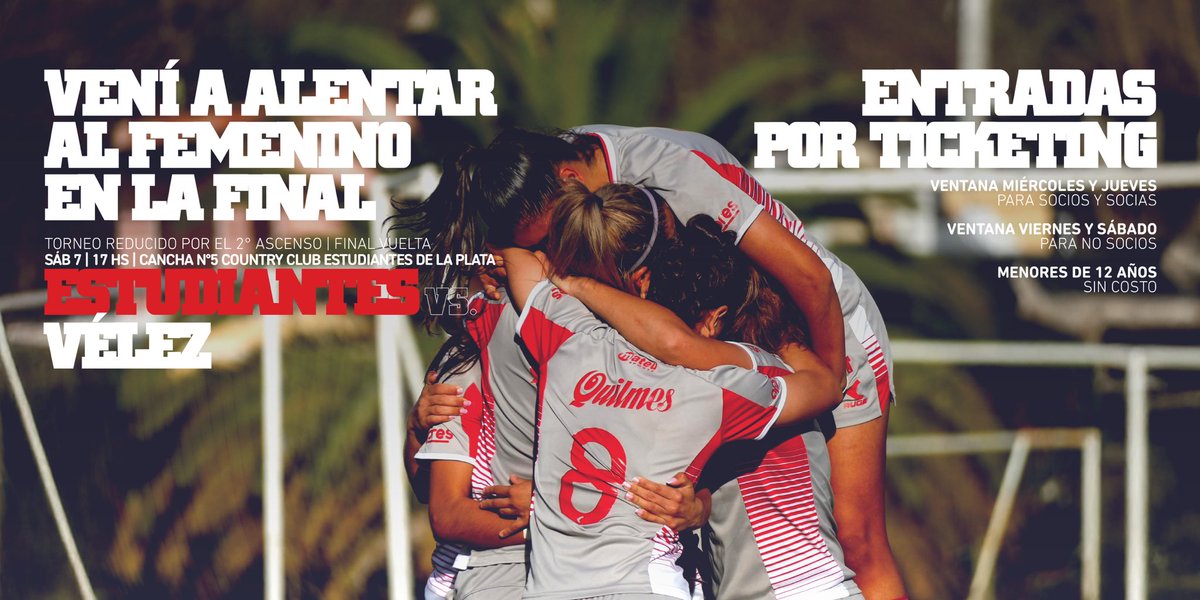 Te esperamos este sábado en City Bell para alentar a <a href="/EdelpFutbolFeme/">Estudiantes Fútbol Femenino</a> en la segunda final del reducido por el Ascenso a Primera 🇦🇹💪 

▶️ Más información: edlp.club/loAjw