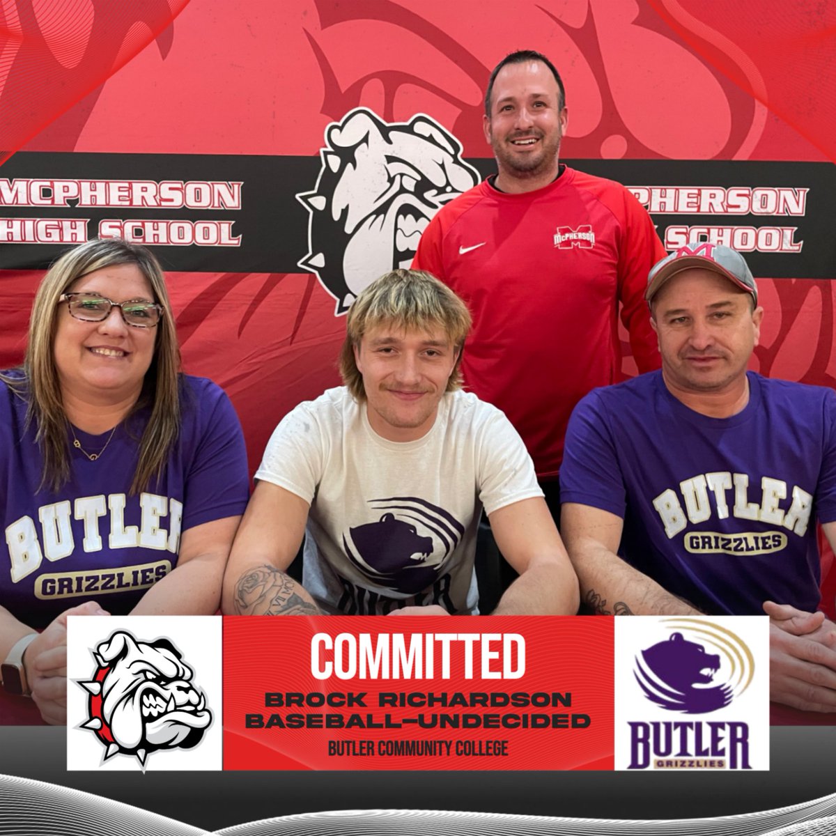 MHSBullpups's tweet photo. Congratulations to Brock Richardson who signed today with Butler Community College to continue his education and baseball career! #bullpupnation https://t.co/SsdxnQuIfY