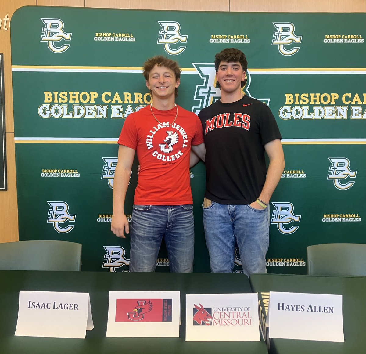 Congratulations to these two great young men and their families. Best days ahead, well earned!