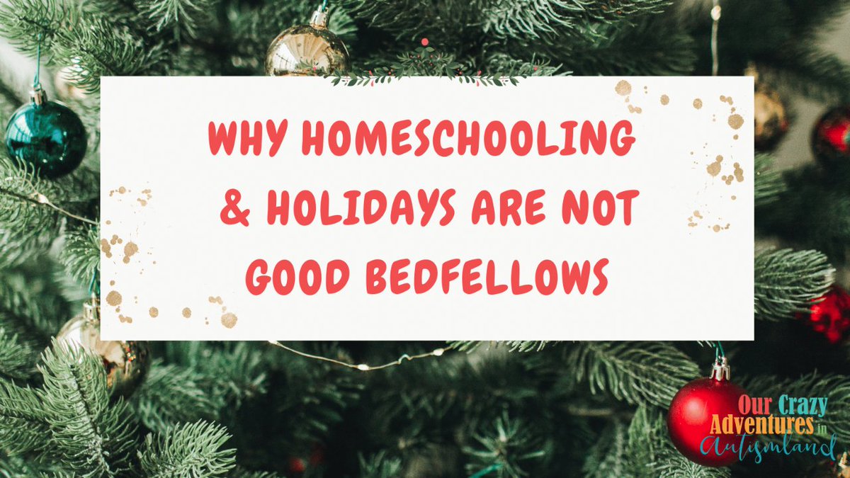 Homeschooling and holidays are not a good mix in my opinion.
See how we continue the learning even if there are no formal lessons.

Read it: s.mtrbio.com/vojmolwxvq

#autismland #homeschool #homeschooling #Christmasstories #Christmas #autism #autisticlearners #AutismChristmas