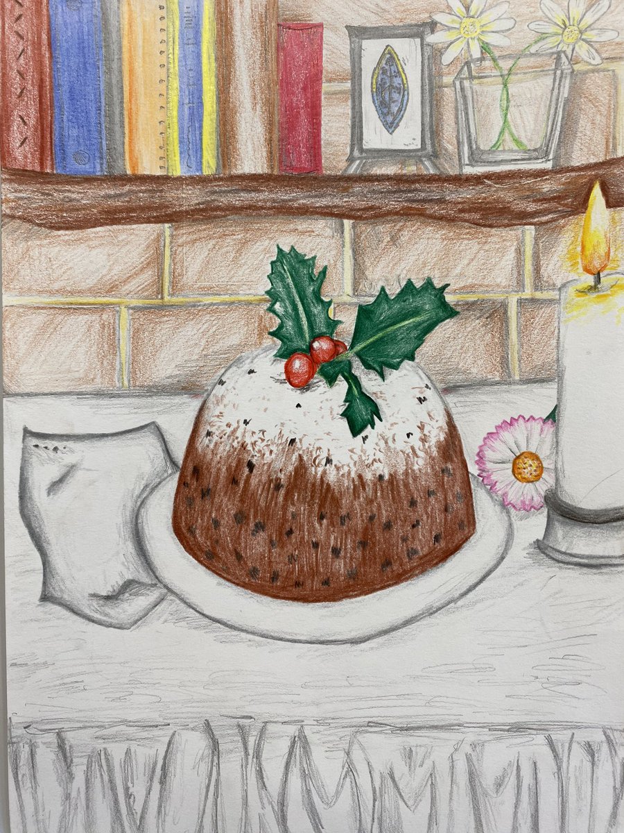 Secondary winners for the 2024 Christmas Card Competition are - 1st place Genevieve y7, 2nd place Jasmine y7, 3rd place George y9. Well done!