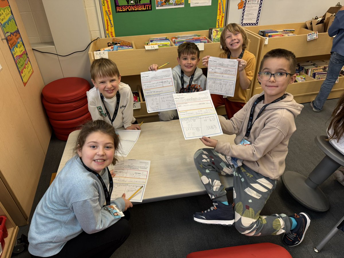 KatieCulverD95's tweet photo. Got to spend some time with this awesome class today as they worked on an Exemplar math performance task! I love watching them stretch their thinking and problem solving together! #D95Values @IsaacFoxPTO @LZdistrict95 https://t.co/H1PZsdjTq0
