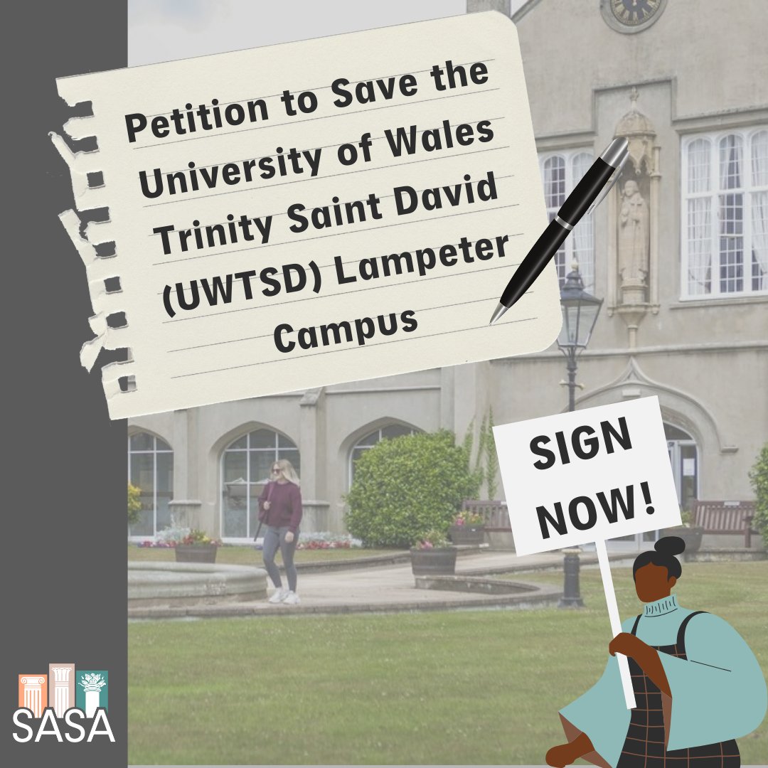 AncientSave's tweet photo. ❗️The University of Wales Trinity Saint David (UWTSD) has announced a plan to END ALL UNDERGRADUATE TEACHING at its historical Lampeter campus by September 2025!

🗓#Petition closes on February 28, 2025

➡️Learn more and sign here: https://t.co/3Pkrd6zW4n

#EducationMatters https://t.co/hifAxfvsQf
