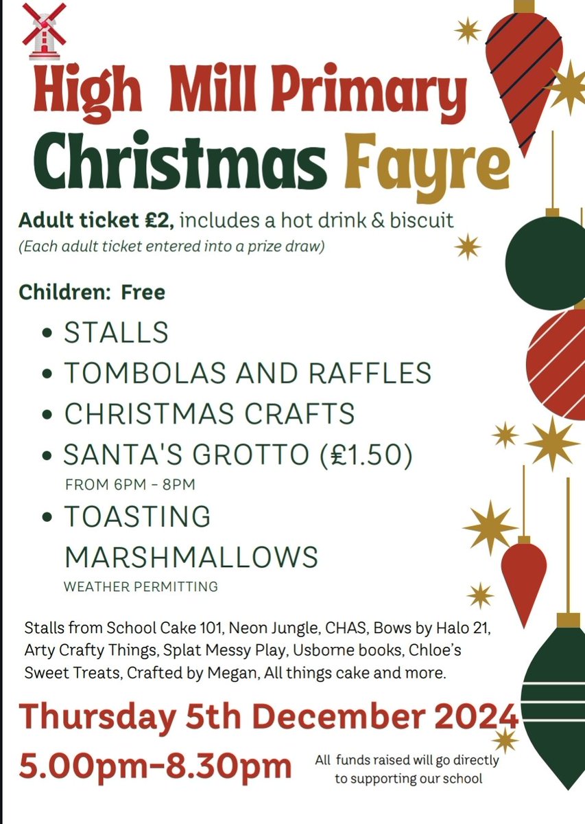 Ho Ho Ho! One sleep to go! 
Come along and support our school at our Christmas Fayre tomorrow 🎄🎅🥰