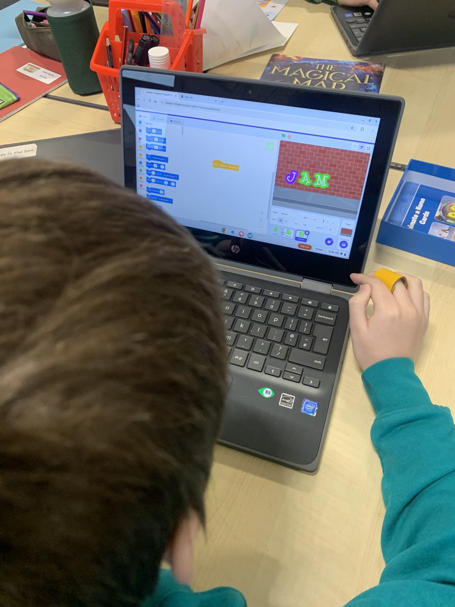 FordbankPS's tweet image. Mr M’s @scratch #CodingClub is a rare Friday treat! Lots of creative animations being created by P6! Watch this space @DigiLearnRen @Schools_Digital 🧑‍💻 👩‍💻
