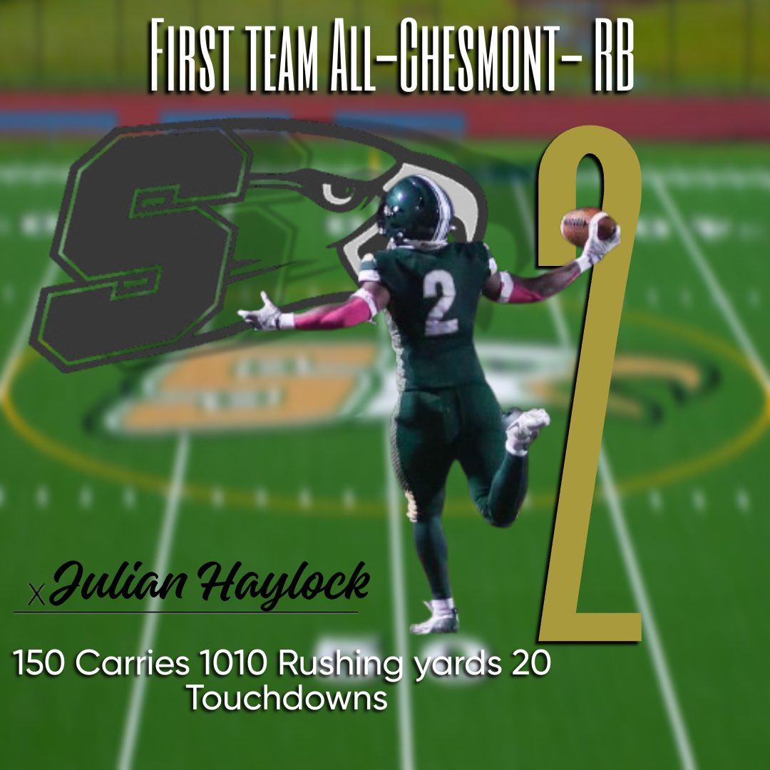 Julian Haylock (@julian_haylock) on Twitter photo It’s an Honor to be selected All-Chesmont First team.
<a href="/BSHS_Eagles_FB/">Bishop Shanahan Football</a> <a href="/ChescoGridiron/">ChesCo Gridiron Insiders</a> <a href="/TheHistoryDtown/">The History of Downingtown Football</a> <a href="/EPAFootball/">EasternPAFootball</a> <a href="/PaPrepLive/">PA Prep Live</a> <a href="/svsports/">SV Sports</a> It’s an Honor to be selected All-Chesmont First team.
<a href="/BSHS_Eagles_FB/">Bishop Shanahan Football</a> <a href="/ChescoGridiron/">ChesCo Gridiron Insiders</a> <a href="/TheHistoryDtown/">The History of Downingtown Football</a> <a href="/EPAFootball/">EasternPAFootball</a> <a href="/PaPrepLive/">PA Prep Live</a> <a href="/svsports/">SV Sports</a>