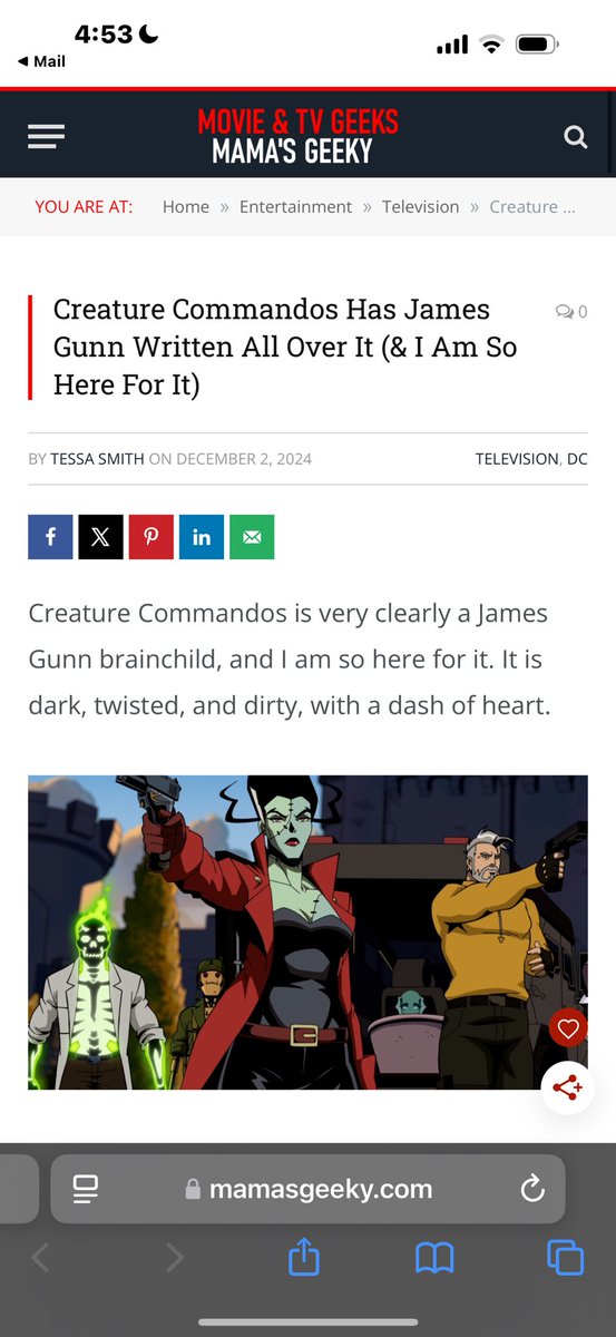 JamesGunn's tweet photo. The reviews are in. #CreatureCommandos https://t.co/i7YG7Iqzj8