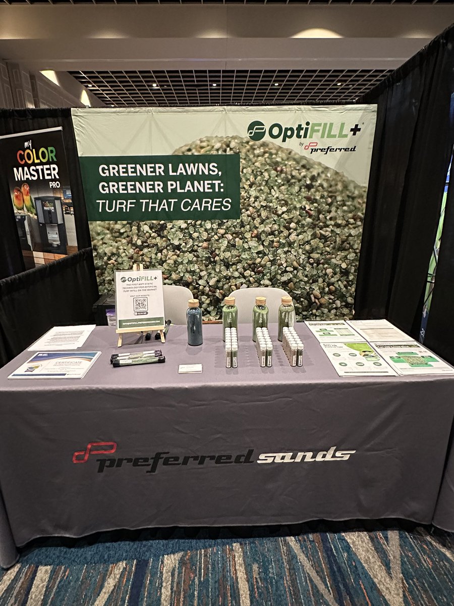 optifill's tweet photo. Come visit us at Booth 233 at #ASBATechMeeting2024 to learn about OptiFILL+…the first Anti-Static Artificial Turf Infill. Find out how our USDA Certified Biobased Product can benefit your artificial turf! #ASBATechnicalMeeting #OptiFILL #ArtificialTurf #SyntheticTurf https://t.co/uu8Pvepeln