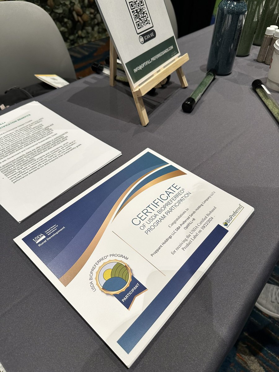 optifill's tweet photo. Come visit us at Booth 233 at #ASBATechMeeting2024 to learn about OptiFILL+…the first Anti-Static Artificial Turf Infill. Find out how our USDA Certified Biobased Product can benefit your artificial turf! #ASBATechnicalMeeting #OptiFILL #ArtificialTurf #SyntheticTurf https://t.co/uu8Pvepeln