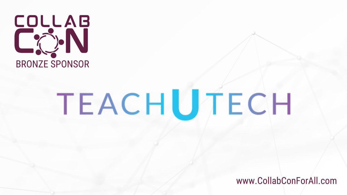 TeachUTech is a sponsor of #CollabConForAll! Join us virtually or in person for a day packed with sessions about getting the most out of your #AI prompts, enhancing collaboration with #GitHub, or scaling with #MicrosoftViva. 👉bit.ly/CollabCon2024

#MGCI #CommunityLuv