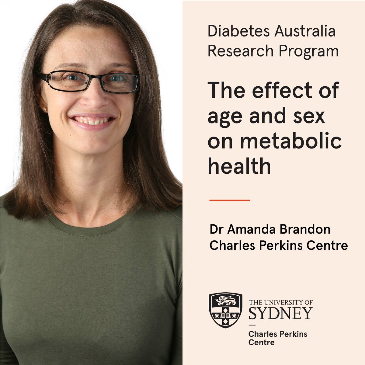 Charles Perkins Centre (@cpc_usyd) on Twitter photo Congratulations to Amanda Brandon from @cpc_Usyd + @SOLES awarded $60,000 by the @diabetesaustralia Research Program for ‘The effect of age and sex on metabolic health’ 🚀
“This Diabetes Australia Research Program grant will help further our understanding of the biological Congratulations to Amanda Brandon from @cpc_Usyd + @SOLES awarded $60,000 by the @diabetesaustralia Research Program for ‘The effect of age and sex on metabolic health’ 🚀
“This Diabetes Australia Research Program grant will help further our understanding of the biological