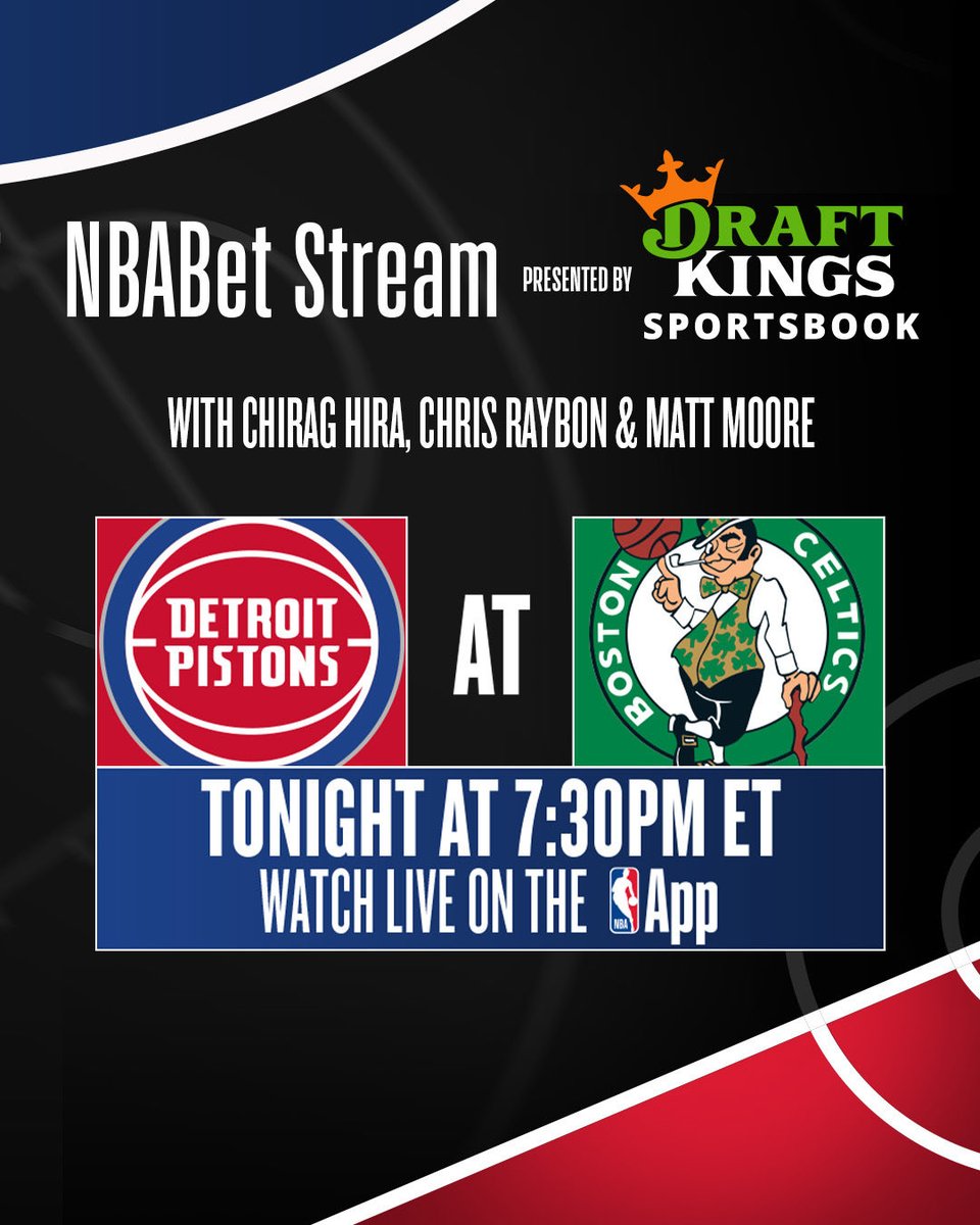 It’s going down TONIGHT! 

I’ll be making my season debut on the <a href="/nbabet/">NBABet</a> stream presented by <a href="/DKSportsbook/">DraftKings Sportsbook</a> with <a href="/HPbasketball/">Hardwood Paroxysm</a> and <a href="/ChrisRaybon/">Chris Raybon</a>! 

Make sure to tune in on <a href="/NBA/">NBA</a> League Pass at 7:30 ET 🤑