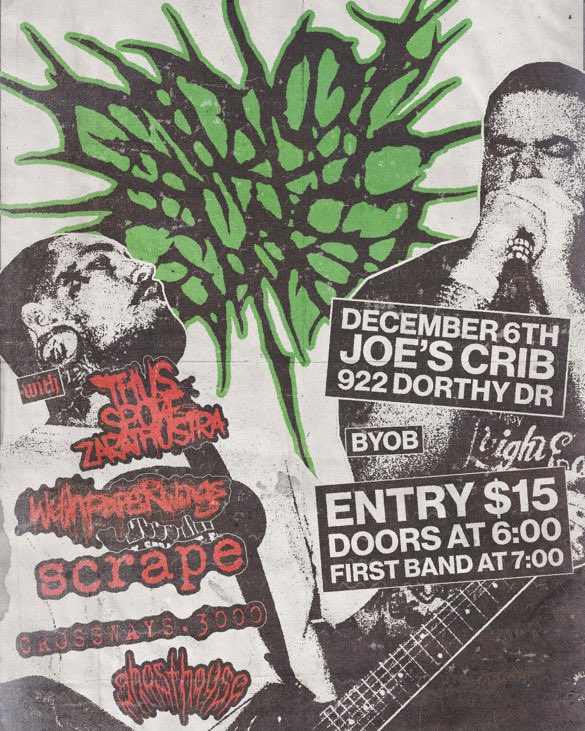 This Friday in Corpus Christi 😼 s/o Joe and Hardcore Demonstration Records, shits gonna bang.